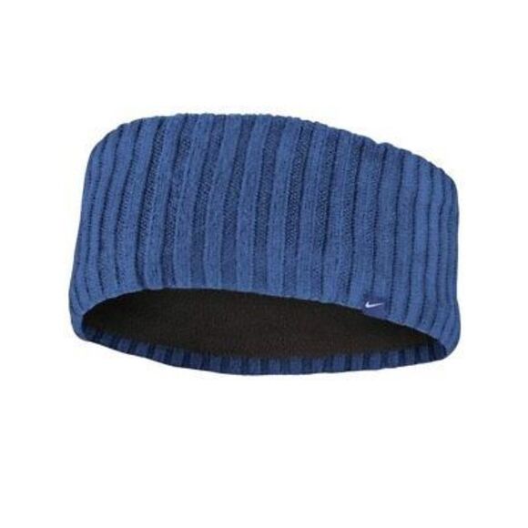 Nike Knit Wide Blue Headband - Picture 1 of 7